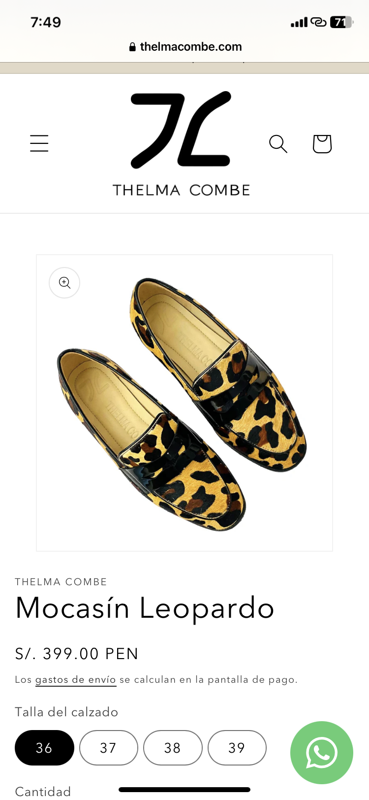 Mocasines Leopardo