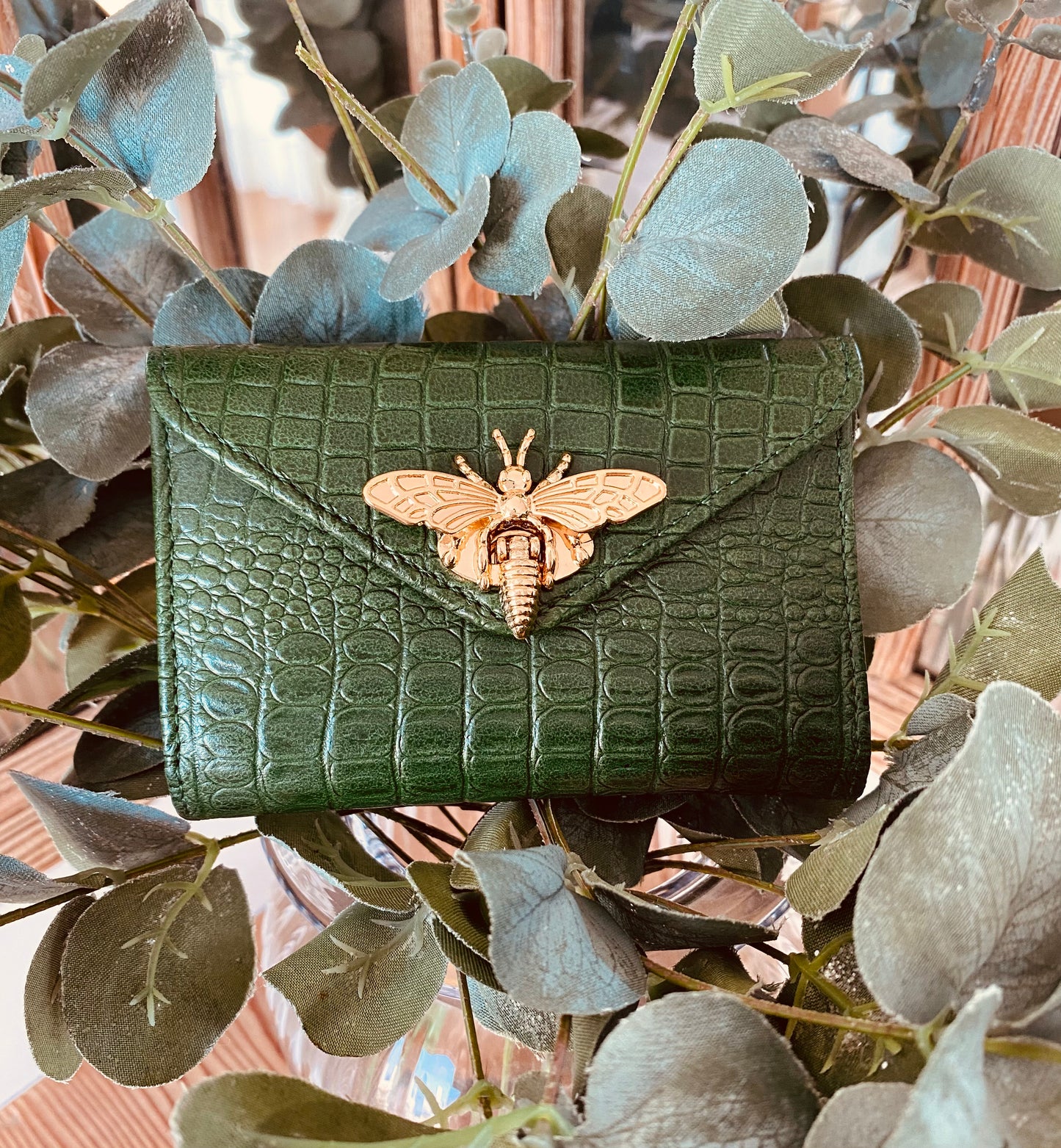 Billetera Bee Queen - Verde