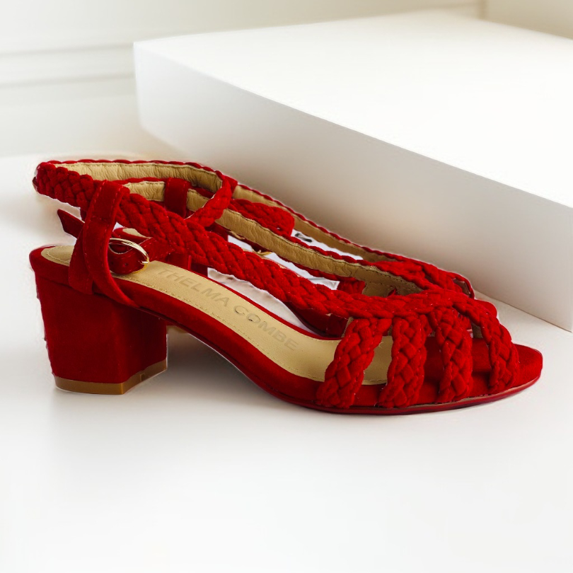 Elizabeth Dress Sandal - Red