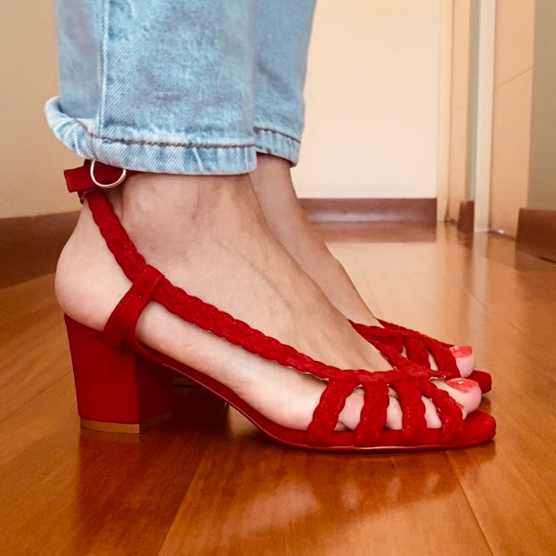 Elizabeth Dress Sandal - Red